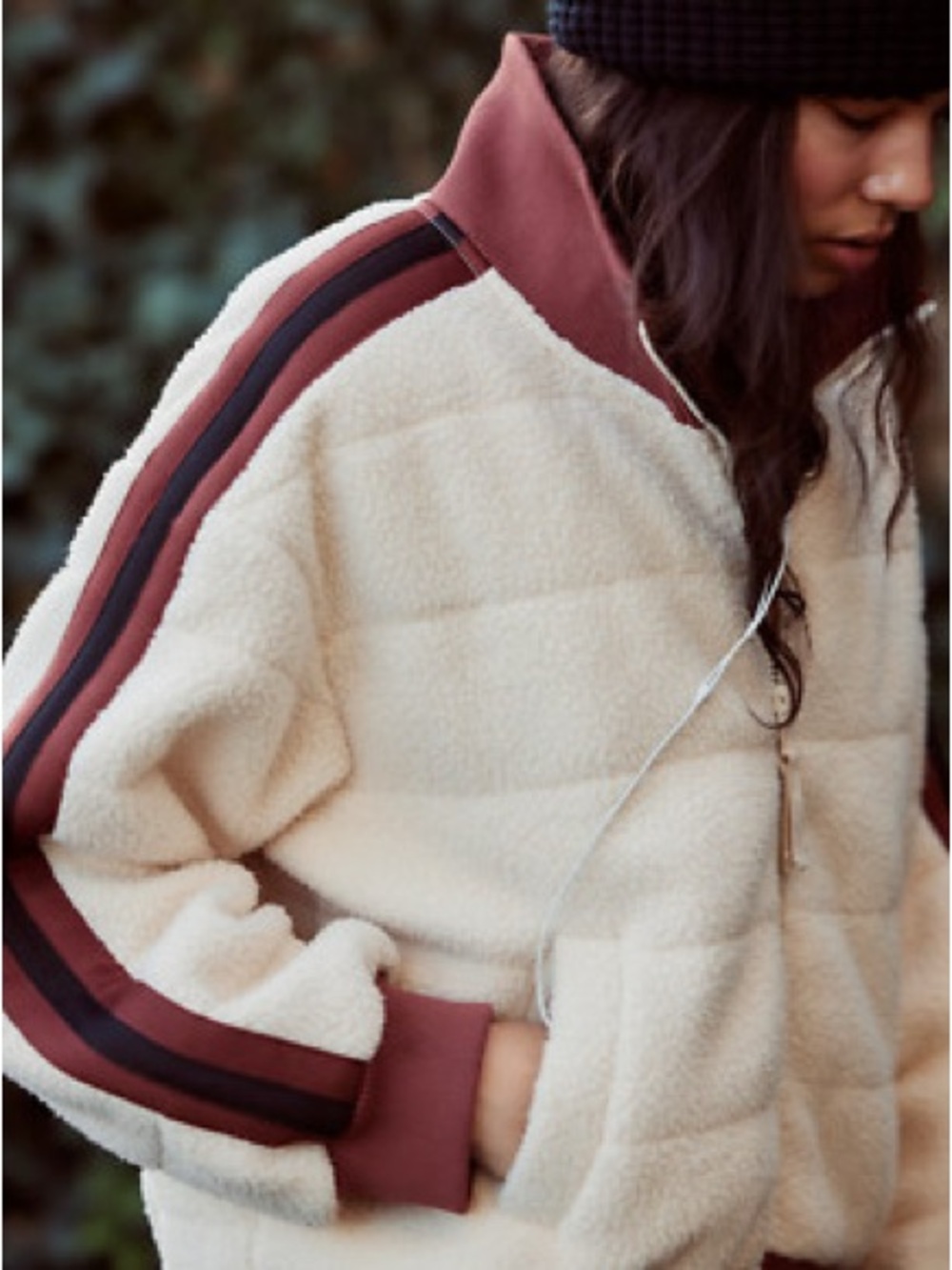 FP Movement Free People | Fleecy Sherpa Scrunchy Pippa Jacket Bamboo Comb Medium
